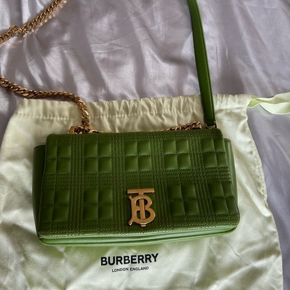 Burberry Small Quilted Lambskin in Marsh Green - Picture 3 of 8